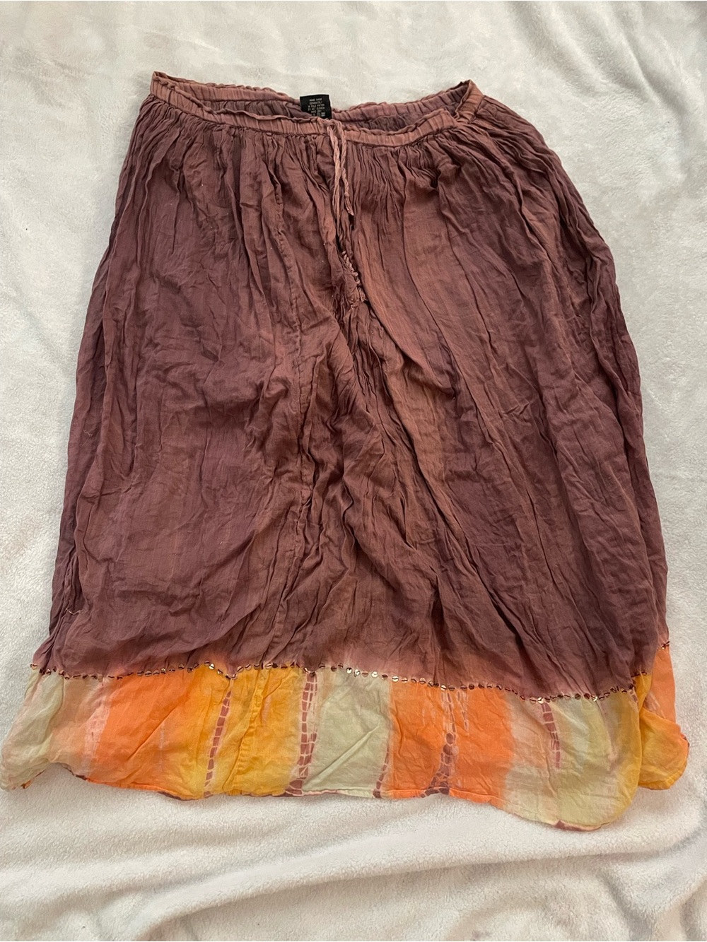Tokyo Denim Boho Maxi skirt
